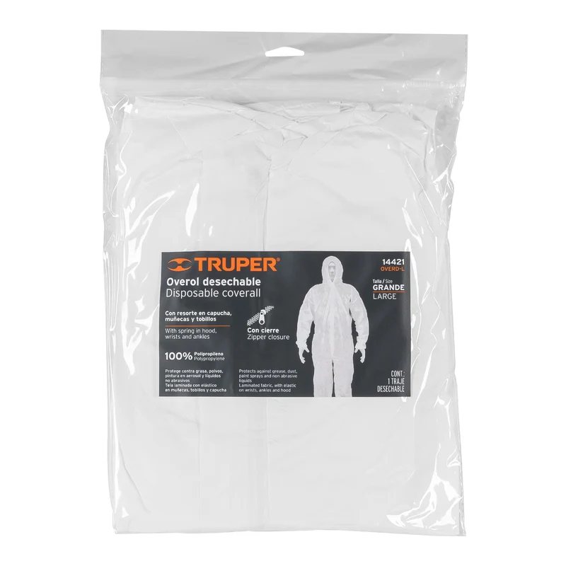 OVEROL DESECHABLE TRUPER, TALLA GRANDE