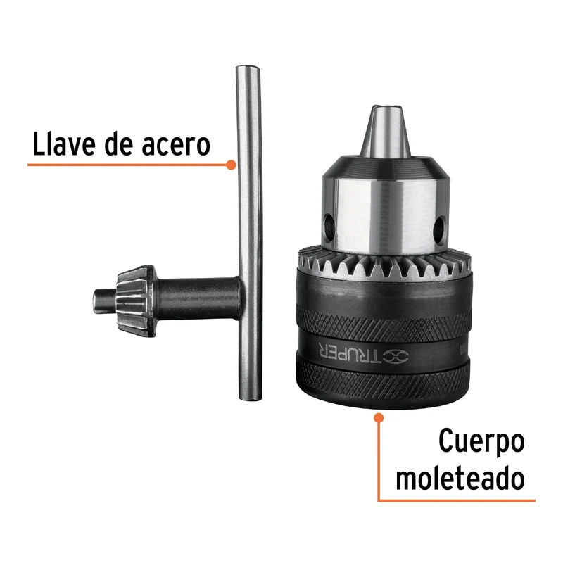BROQUERO DE 1/2" CON LLAVE, TRUPER