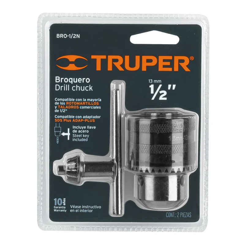 BROQUERO DE 1/2" CON LLAVE, TRUPER