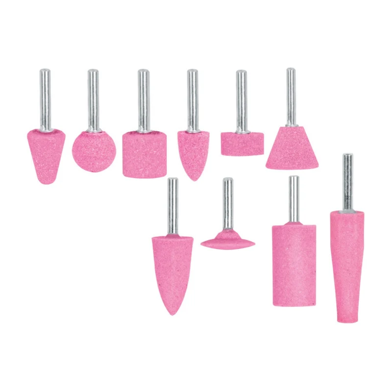 JUEGO DE 10 PIEDRAS MONTADAS ZANCO 1/4" TRUPER, USO GENERAL