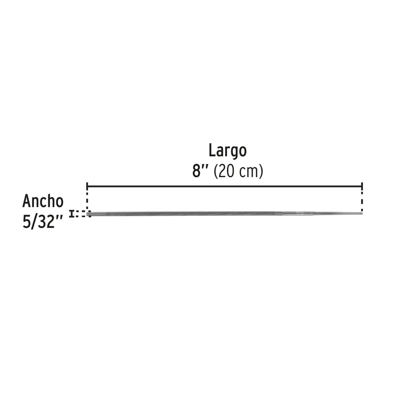LIMA PARA MOTOSIERRA 5/32", PRETUL