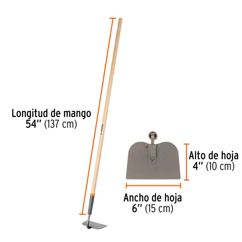 AZADA TRUPER NRO. 6 PARA JARDÍN, MANGO 54" (137 CM)