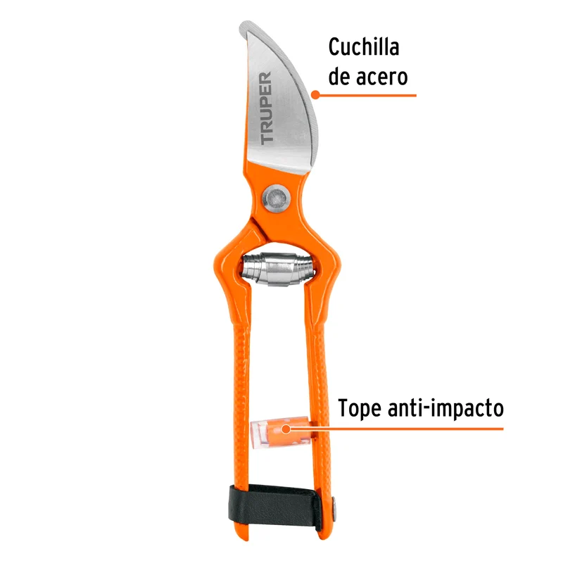 TIJERA PARA PODA 7" (18 CM) FORJADA CUCHILLA DE PASO, TRUPER
