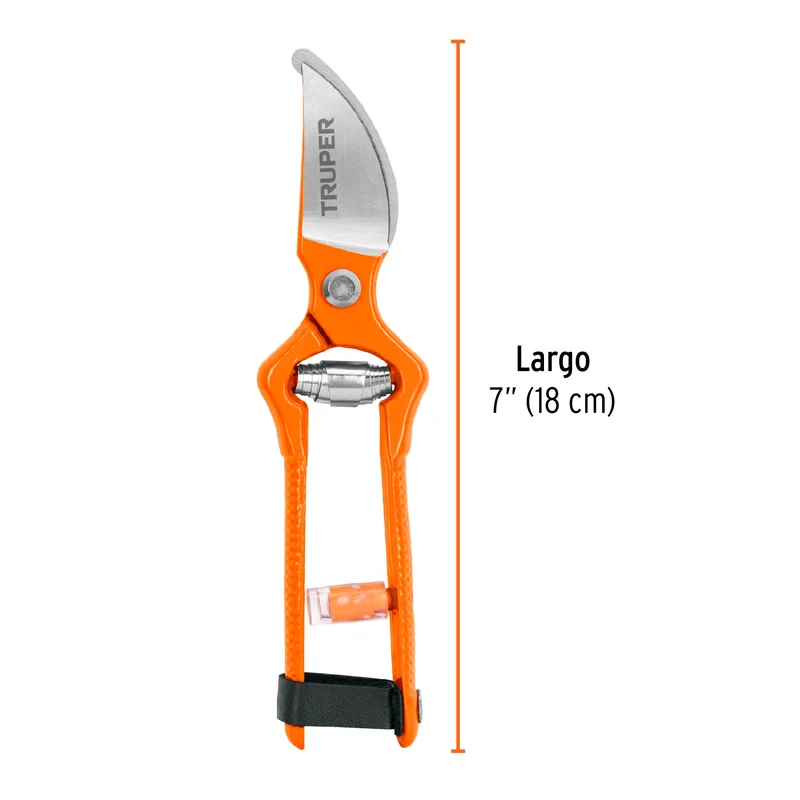 TIJERA PARA PODA 7" (18 CM) FORJADA CUCHILLA DE PASO, TRUPER