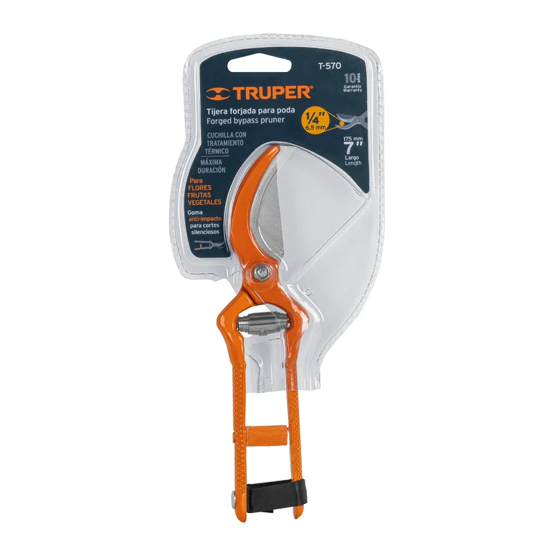 TIJERA PARA PODA 7" (18 CM) FORJADA CUCHILLA DE PASO, TRUPER