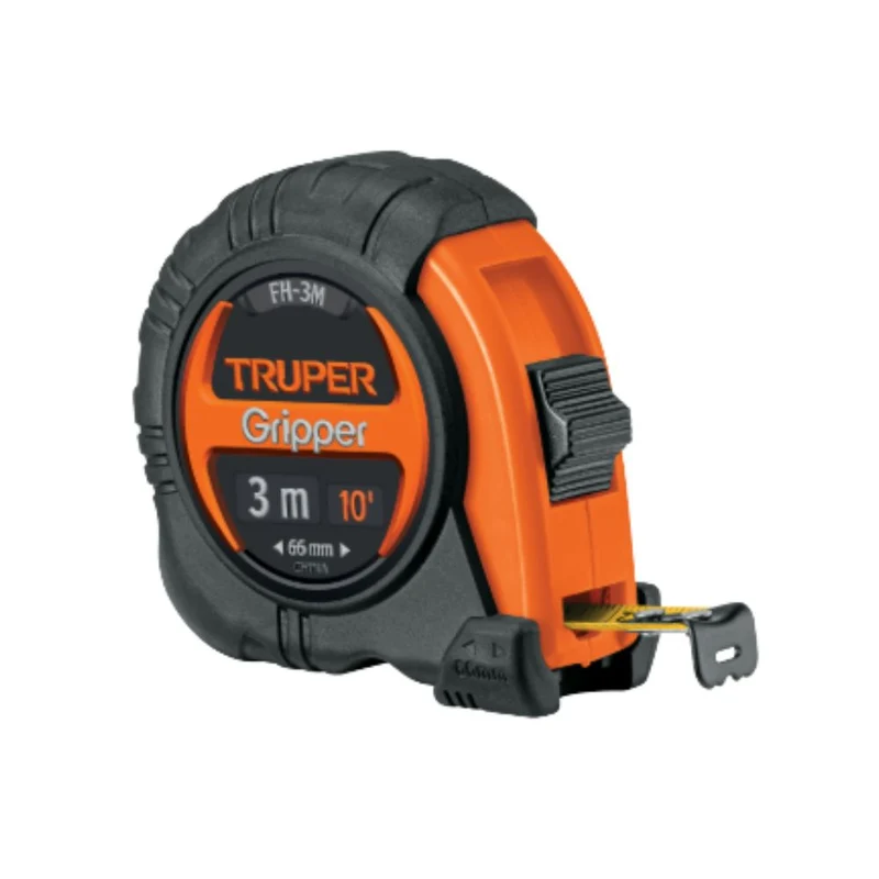 CINTA MÉTRICA TRUPER 3M DE 13 MM, CONTRA IMPACTOS