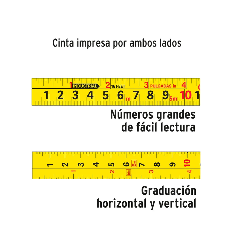 CINTA MÉTRICA TRUPER 3M DE 13 MM, CONTRA IMPACTOS