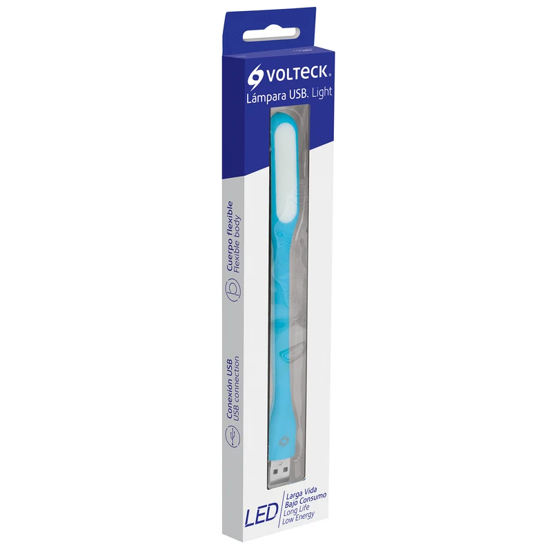 MINI-LÁMPARA FLEXIBLE VOLTECK DE 5 LEDS 1W PARA PUERTO USB