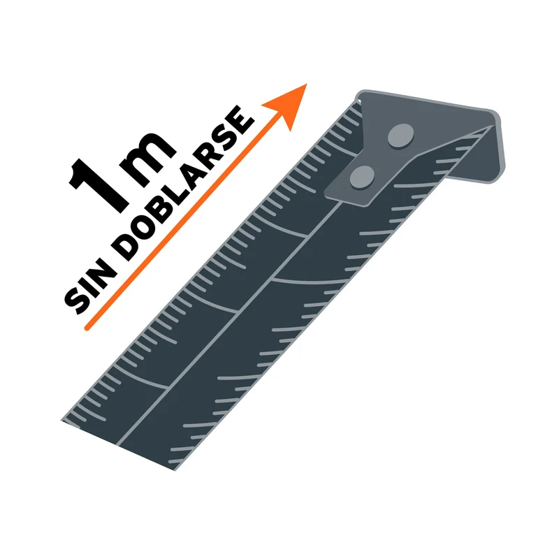 CINTA MÉTRICA GRIPPER TIPO LLAVERO TRUPER DE 2M, CINTA 13 MM