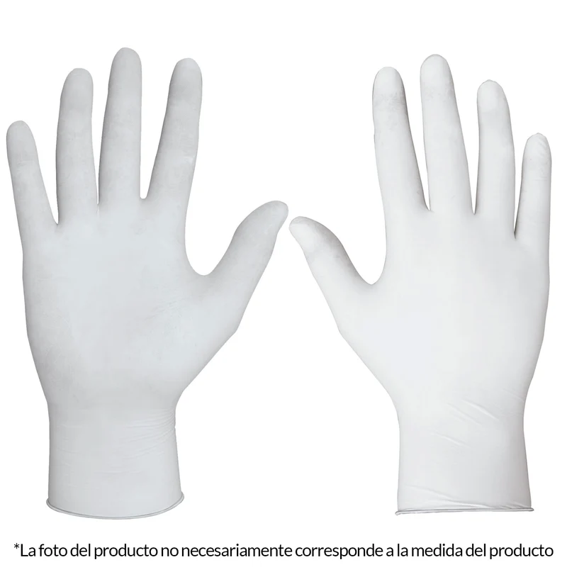 GUANTES DE LÁTEX DESECHABLE TRUPER, TALLA GRANDE