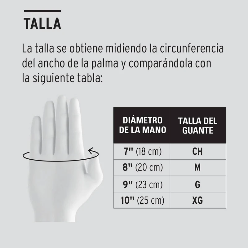 GUANTES DE LÁTEX DESECHABLE TRUPER, TALLA GRANDE