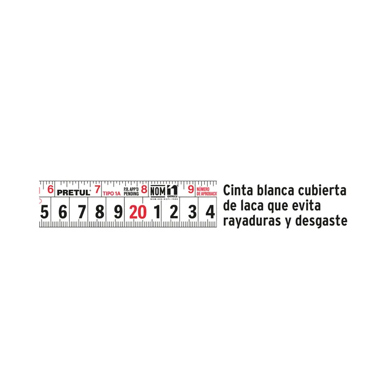 CINTA MÉTRICA 3 M CINTA 13 MM, PRETUL