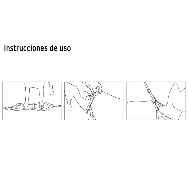 CORREA CON PECHERA PARA PERRO, 1.5 CM ANCHO, FIERO