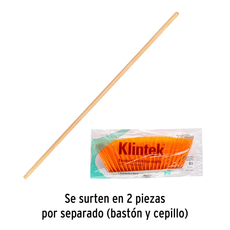 ESCOBA GRANDE TRUPER TIPO CEPILLO CON CERDAS DE PVC