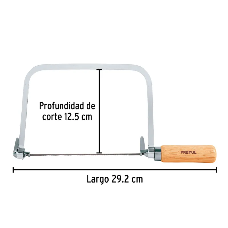 ARCO 6" (17 CM) CALADOR PARA SEGUETA, PRETUL