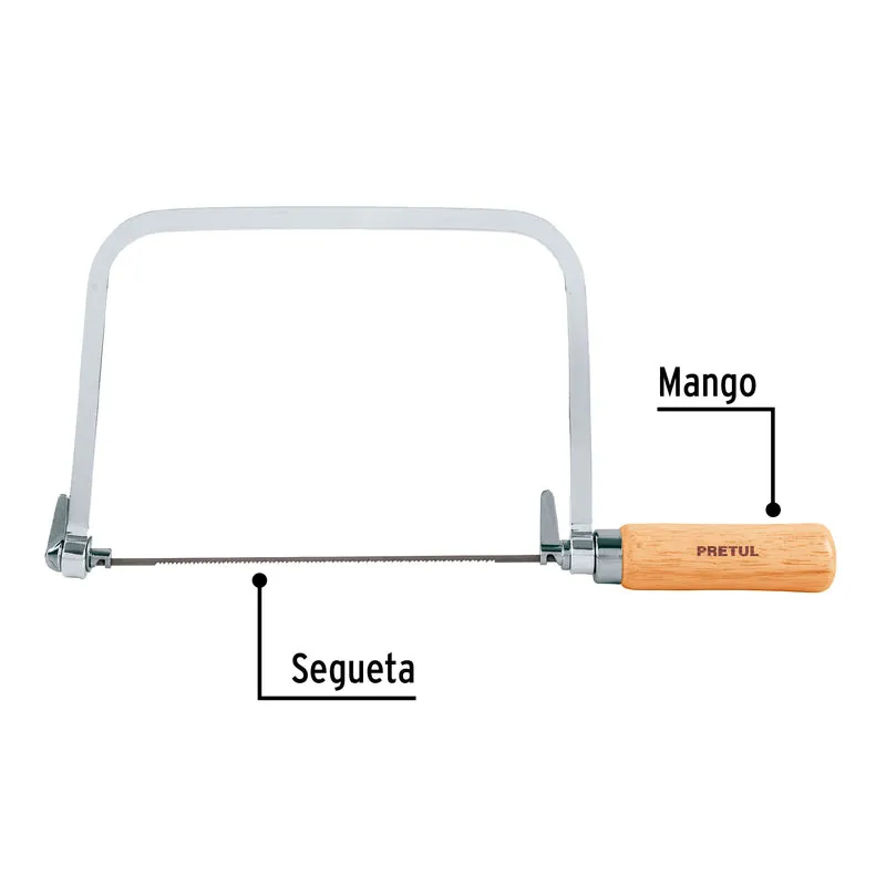 ARCO 6" (17 CM) CALADOR PARA SEGUETA, PRETUL