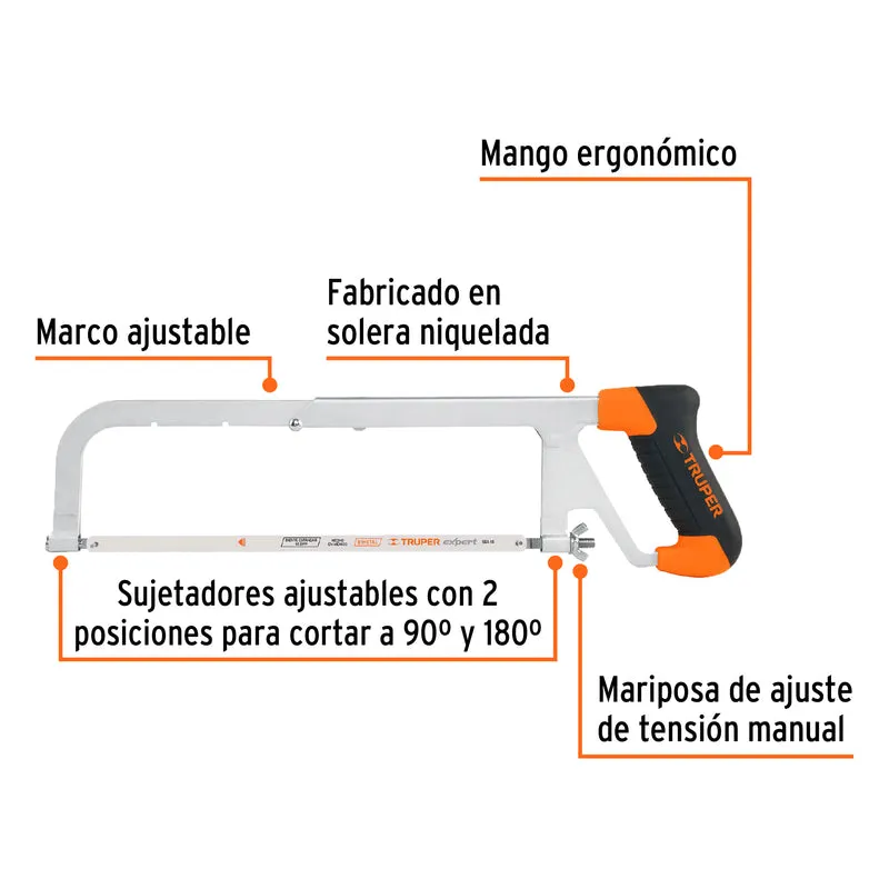ARCO 12" (30 CM) PROFESIONAL AJUSTABLE DE SOLERA PARA SEGUETA, TRUPER