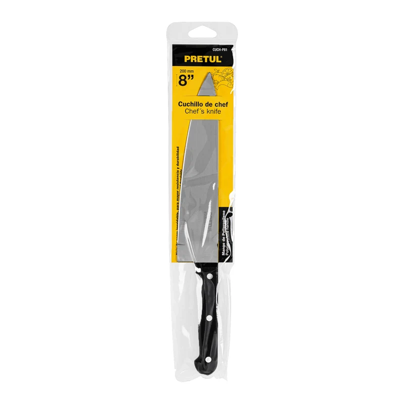 CUCHILLO DE CHEF 8" (20 CM) PRETUL, MANGO DE PLÁSTICO