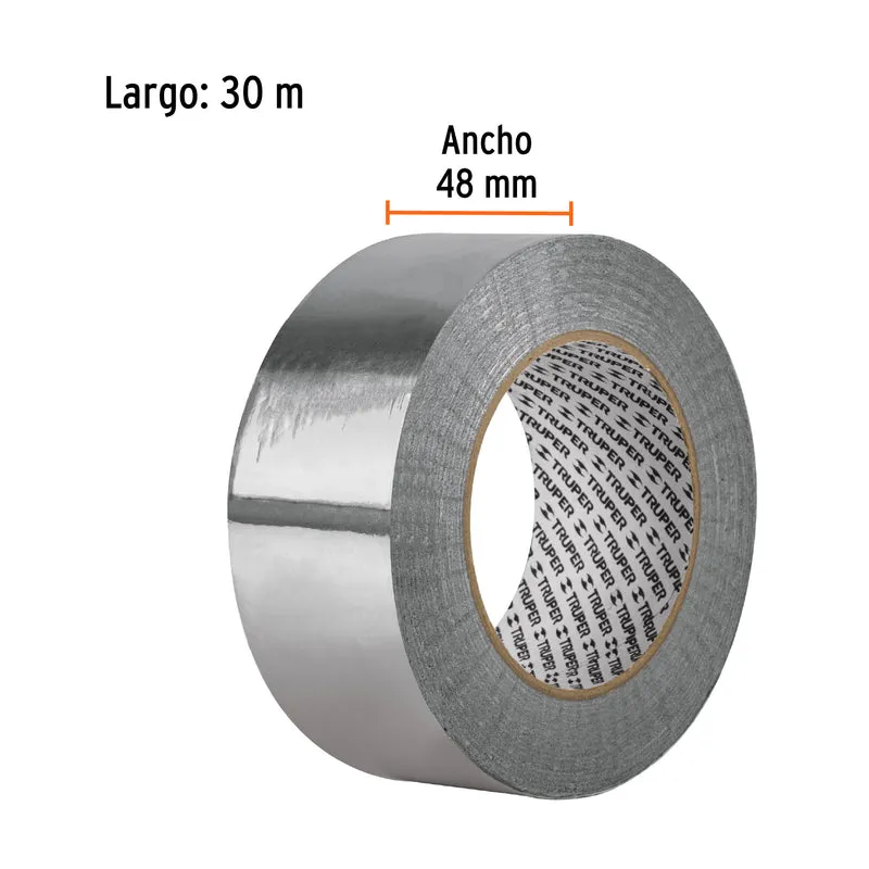 CINTA DE ALUMINIO DE 48 MM X 30 M, TRUPER