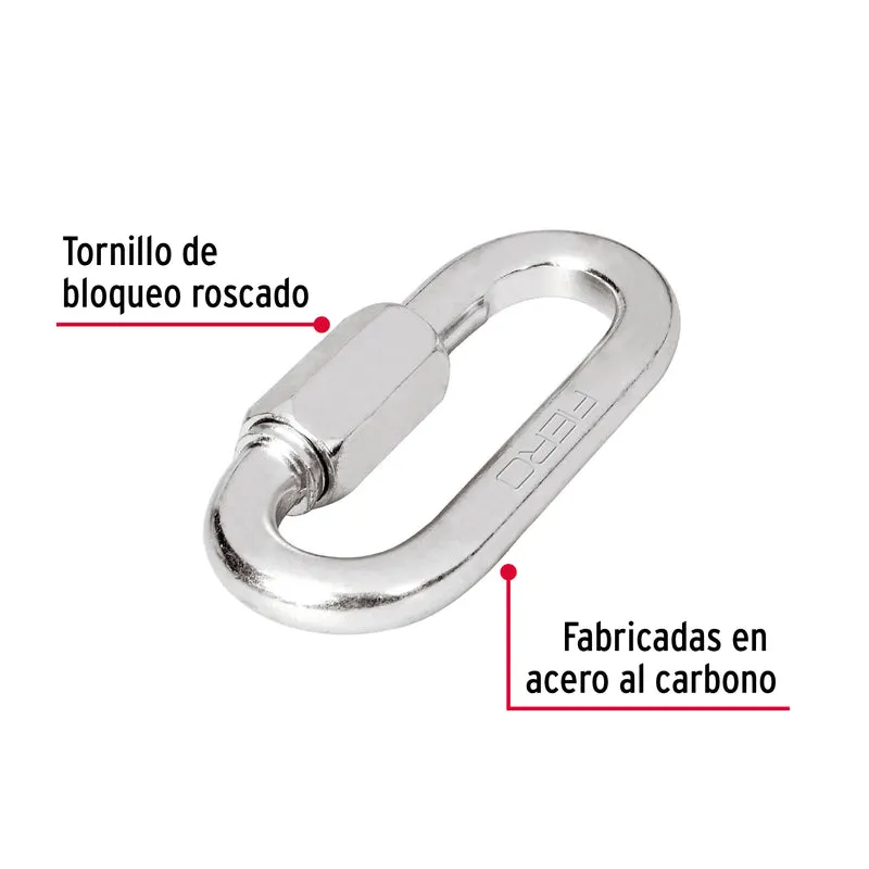BANDOLA DE ACERO DE 1/2" CON SEGURO, FIERO