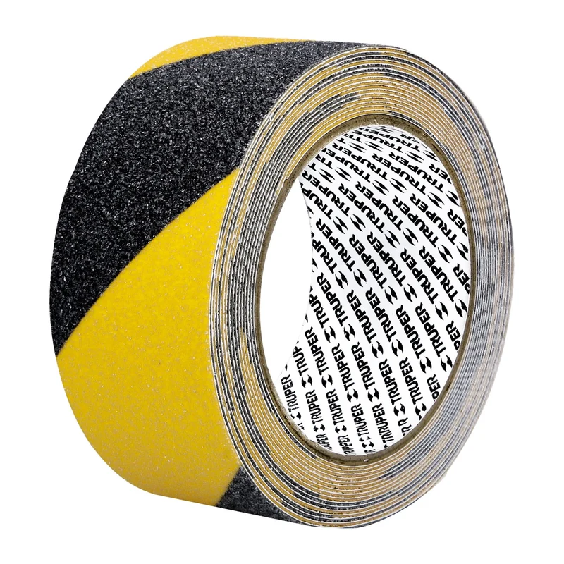 ROLLO 5M DE CINTA ANTIDERRAPANTE AMA/NEGRA 50MM CON ABRASIVO