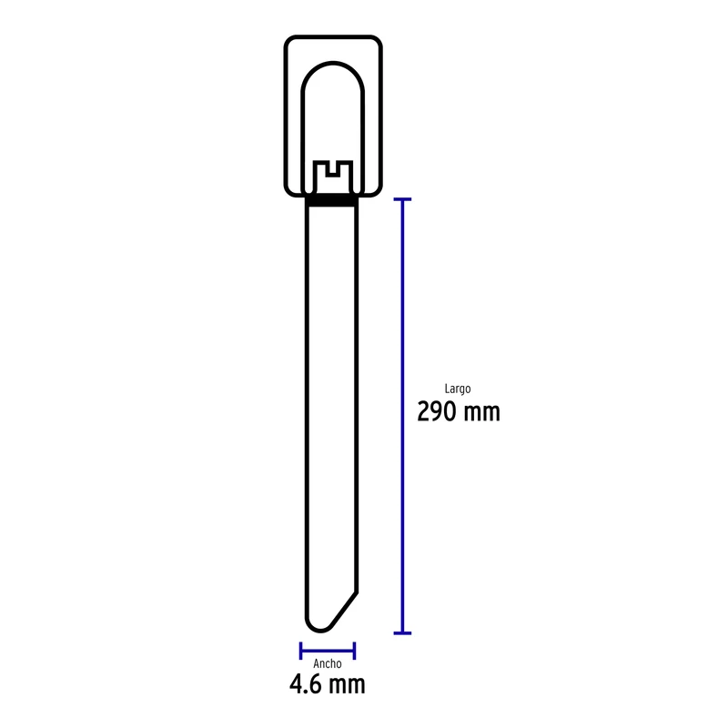 BOLSA CON 10 PRECINTOS VOLTECK DE 29 CM, ACERO INOXIDABLE