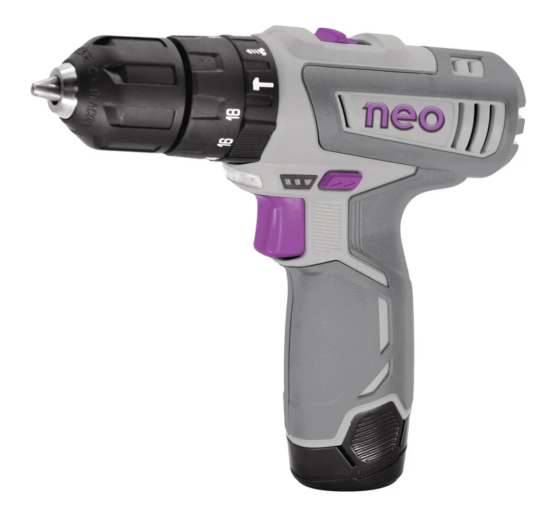 TALADRO PERCUTOR RECARGABLE NEO 10MM 12V