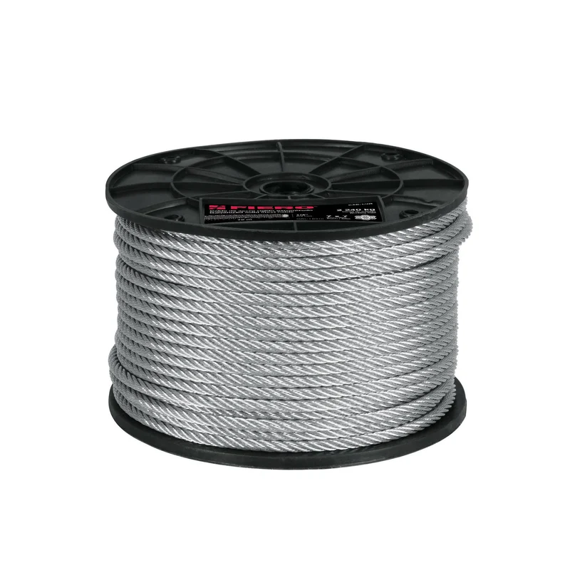 CABLE 1/4" DE ACERO 7X7 TRUPER HILOS FIERO 75 METROS