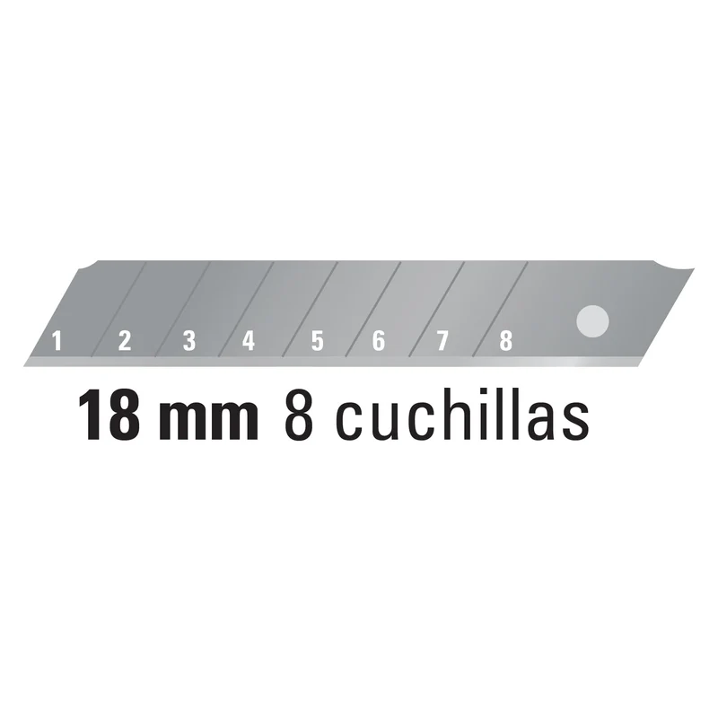 CUTTER 18 MM PROFESIONAL TRUPER CON ALMA METÁLICA Y GRIP
