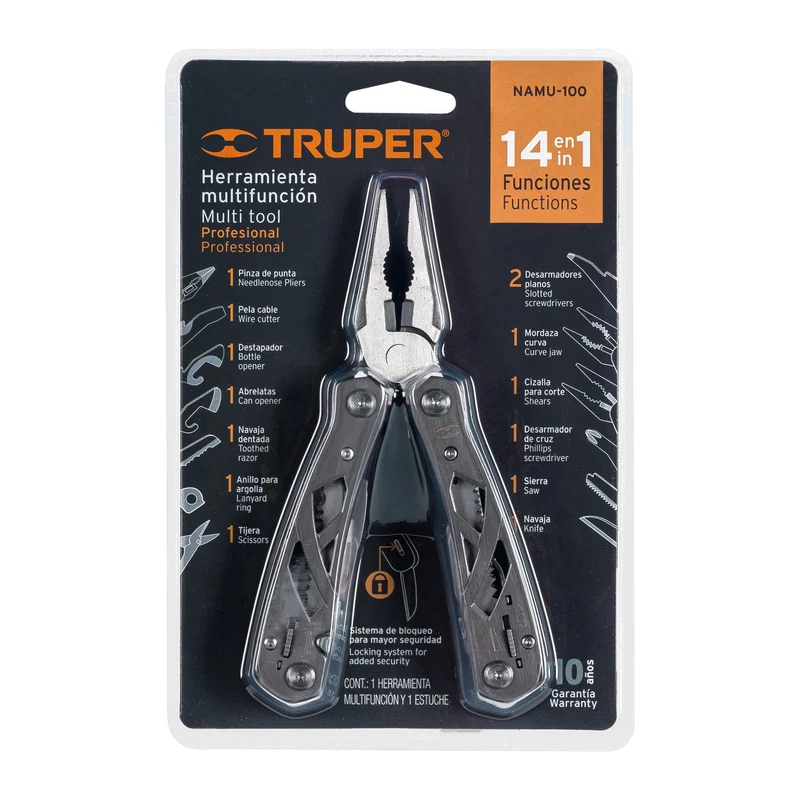 MULTIHERRAMIENTA TRUPER CON 14 FUNCIONES