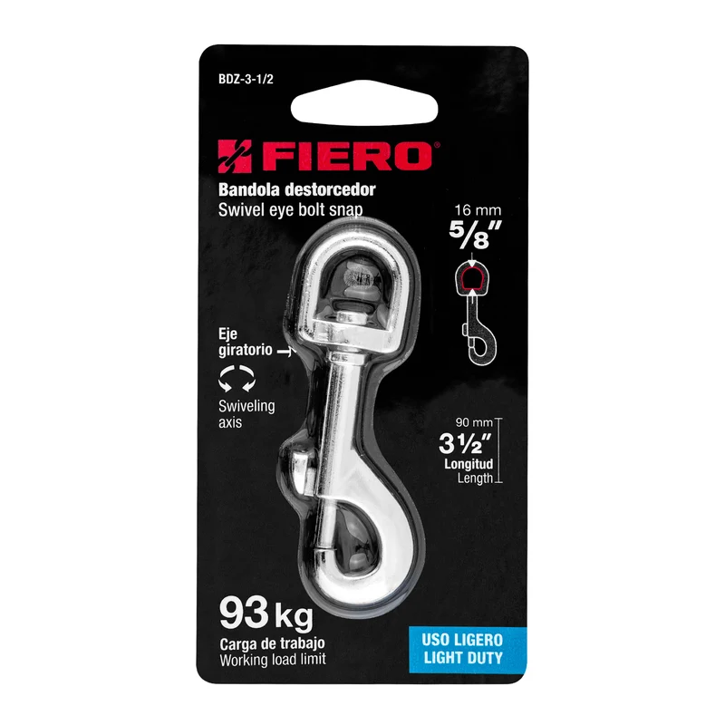BANDOLA DE ZINC DE 5/8" GIRATORIA, FIERO