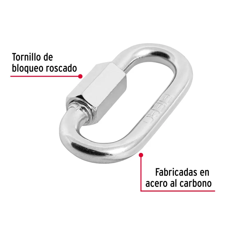 BANDOLA DE ACERO DE 5/16" CON SEGURO, FIERO