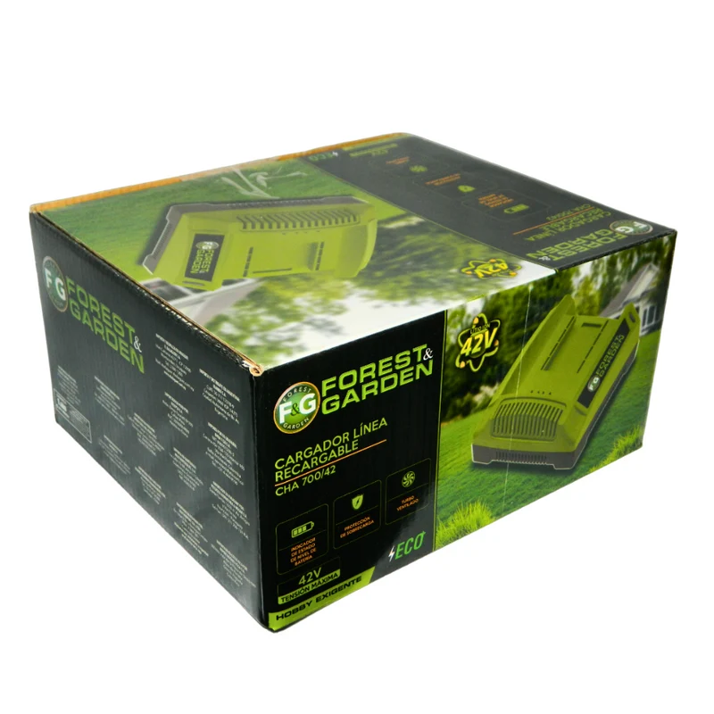 CARGADOR DE BATERÍA RECARGABLE 42V, FOREST & GARDEN