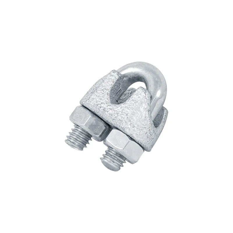 2 NUDOS DE HIERRO PARA CABLE FIERO, 1/4" EN BLÍSTER