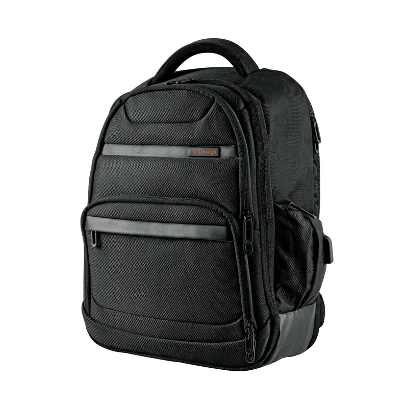 MOCHILA PARA LAPTOP CON LOGO TRUPER, RESISTENTE AL DESGASTE