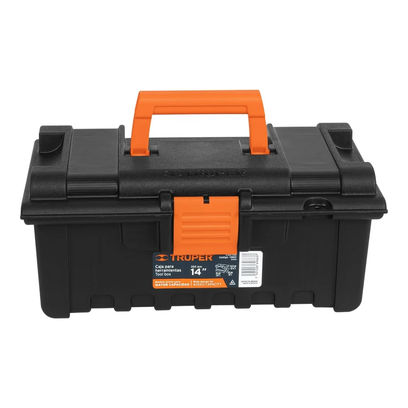 CAJA PARA HERRAMIENTA TRUPER DE 14" (36 CM) SIN COMPARTIMENTOS