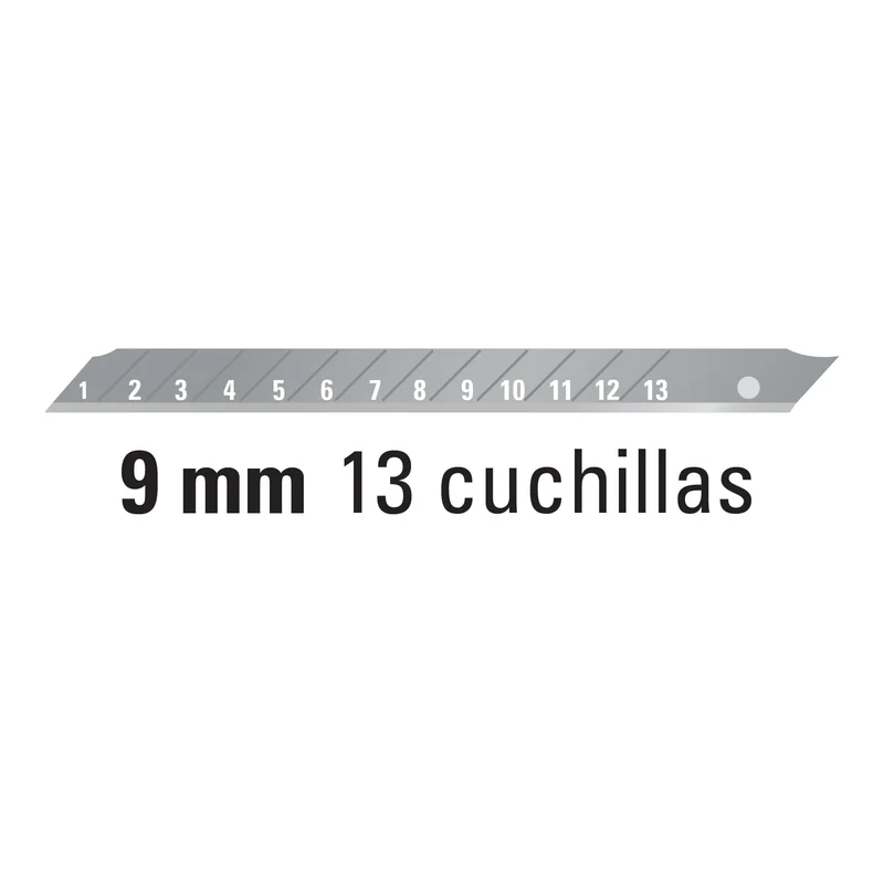ESTUCHE CON 10 CUCHILLAS SK4 DE 18 MM PARA CUTTER, TRUPER