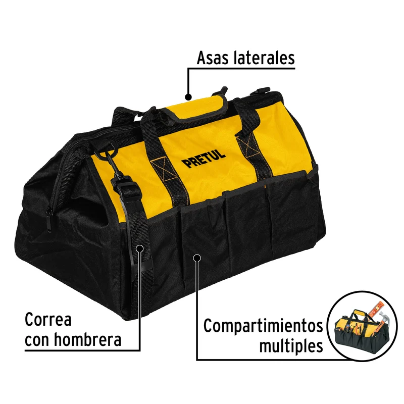 MALETA PORTAHERRAMIENTAS PRETUL 20" (51 CM)