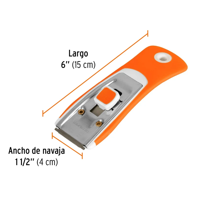 RASPADOR CON NAVAJA TRUPER DE 1-1/2", MANGO ERGONÓMICO