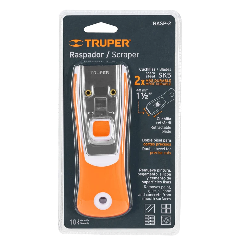 RASPADOR CON NAVAJA TRUPER DE 1-1/2", MANGO ERGONÓMICO