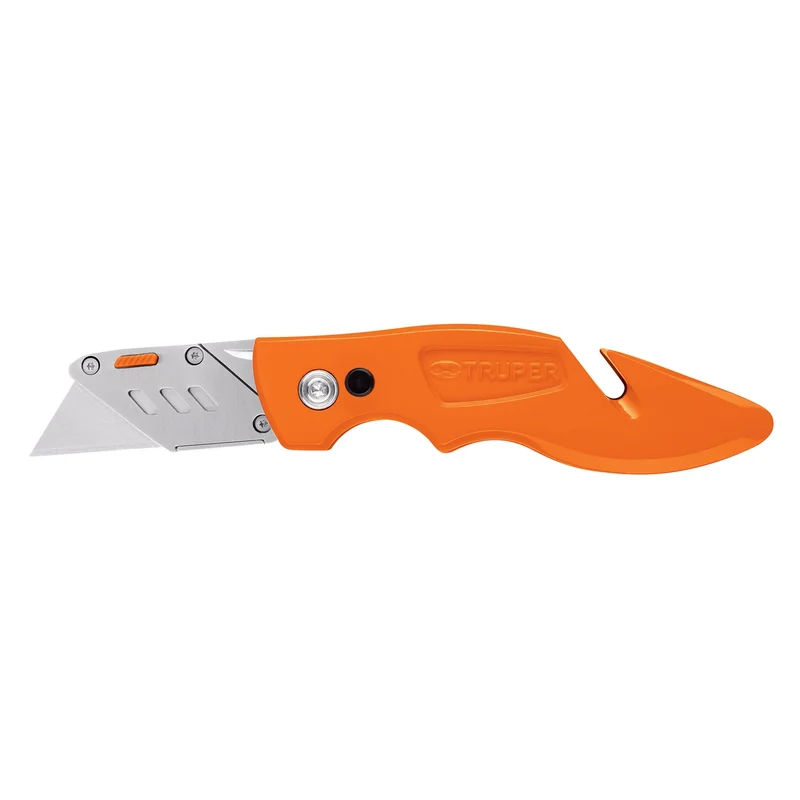 NAVAJA ABATIBLE 7" CUERPO DE ALUMINIO Y ACERO INOXIDABLE, TRUPER
