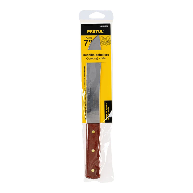 CUCHILLO CEBOLLERO 7" (18 CM) PRETUL, MANGO DE MADERA
