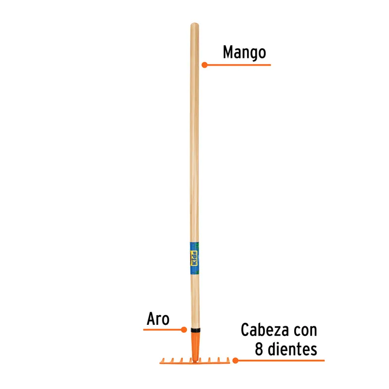 RASTRILLO PARA NIÑOS TRUPER CON MANGO DE 40" (103 CM)