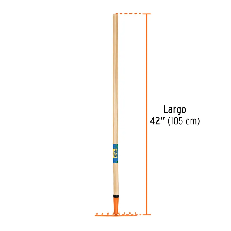 RASTRILLO PARA NIÑOS TRUPER CON MANGO DE 40" (103 CM)