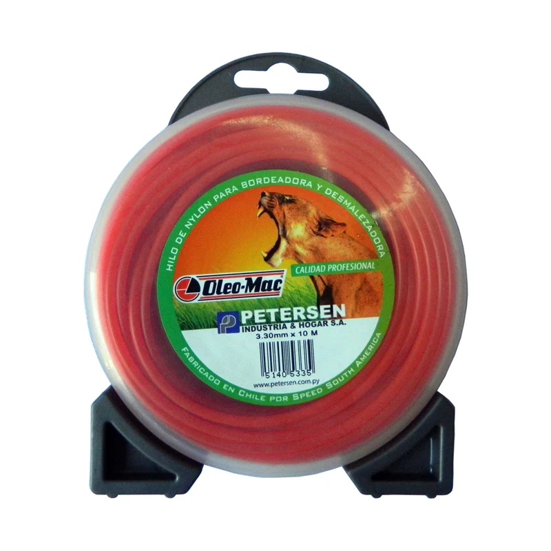 HILO DE NYLON REDONDO PARA BORDEADORA Y DESMALEZADORA OLEO MAC 3.30MM X 10M