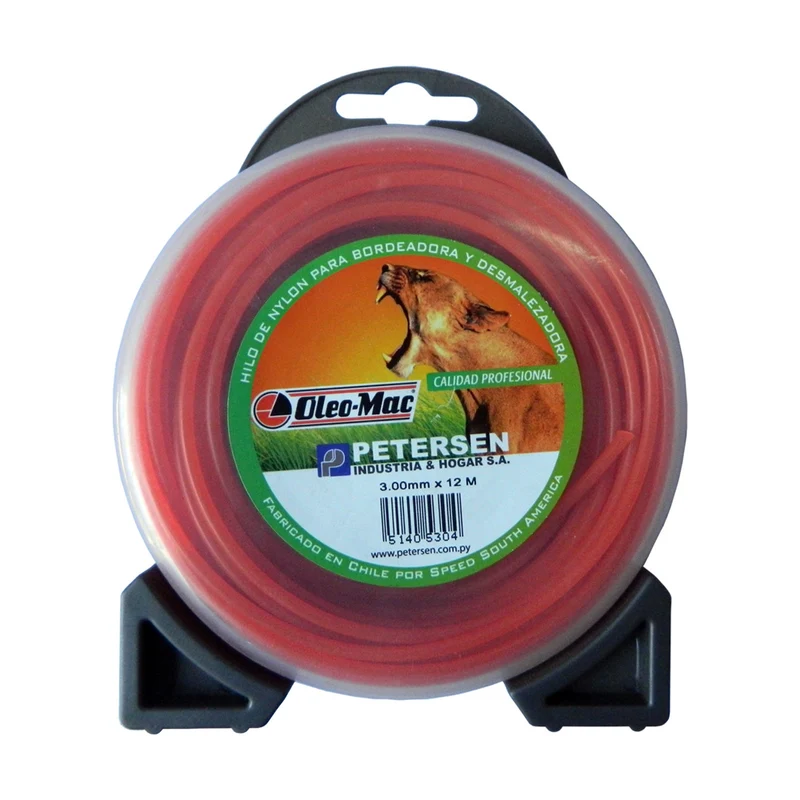 HILO DE NYLON REDONDO PARA BORDEADORA Y DESMALEZADORA OLEO MAC 3.00MM X 12M