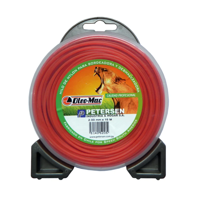 HILO DE NYLON REDONDO PARA BORDEADORA Y DESMALEZADORA OLEO MAC 2.00MM X 15M