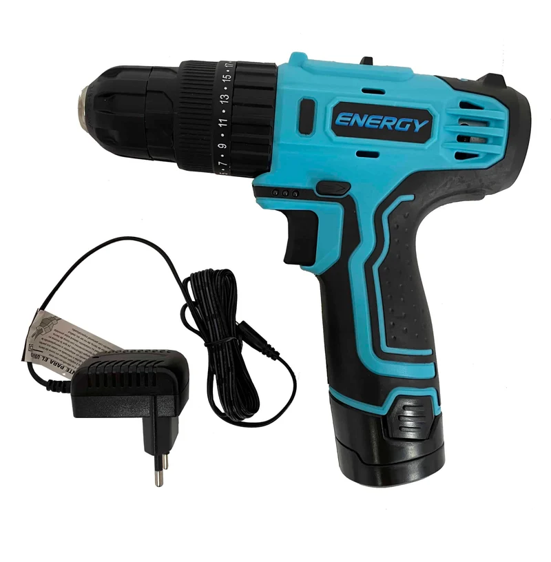 TALADRO PERCUTOR RECARGABLE ENERGY 10MM 12V