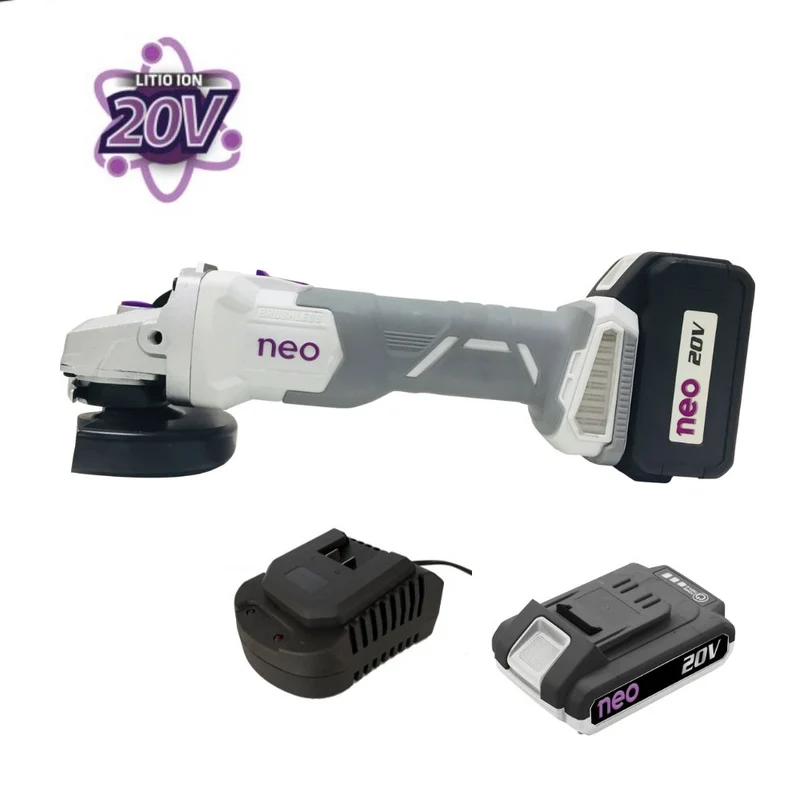 AMOLADORA ANGULAR RECARGABLE NEO 20V