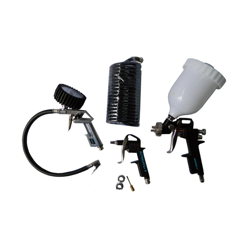 KIT DE 5 ACCESORIOS ENERGY PARA COMPRESOR CON MULTIPLES APLICACIONES